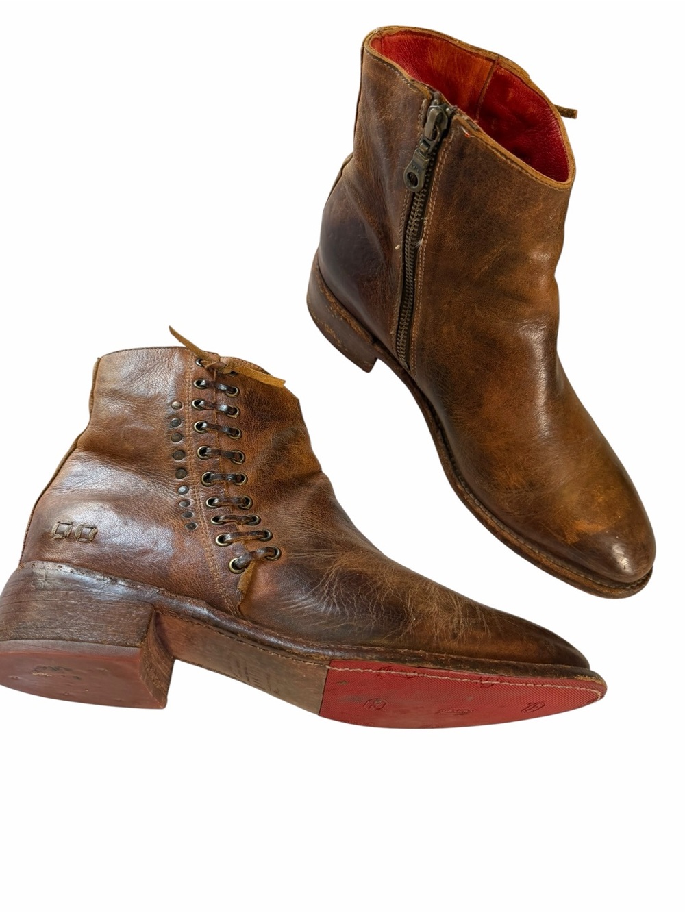 Bed Stu Aldina Cobbler brown Leather Ankle Western Boots Women’s size 9